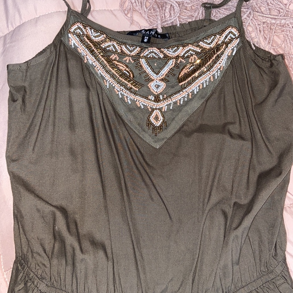 GREAT CONDITION - Romper with beaded neckline